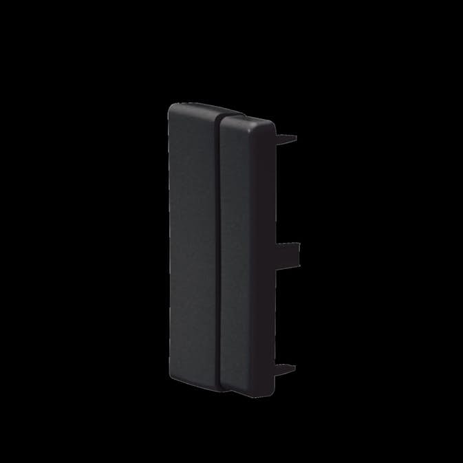Ändstycke till Matarkanal Hager LF/LFH 60 x 110 mm Halogenfri Svart RAL 9011