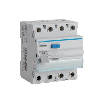 Jordfelsbrytare Hager 4-polig Typ A 6 kA 30 mA Felström