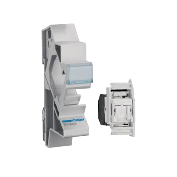 Modularuttag Hager 4 st RJ45 i Normutförande Kategori 6