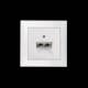 Datauttag Hager Insats utan Klor 8-Polig Kategori 6e Skärmat PoE+ RJ11/RJ12/RJ45 S.1
