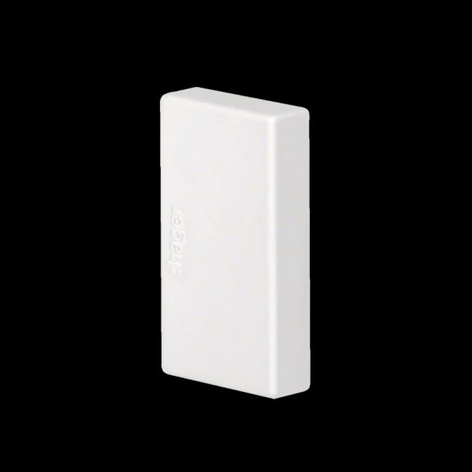 Ändstycke till Matarkanal Hager LF/LFH Flexibel 20 x 35 mm Halogenfri Vit RAL 9016