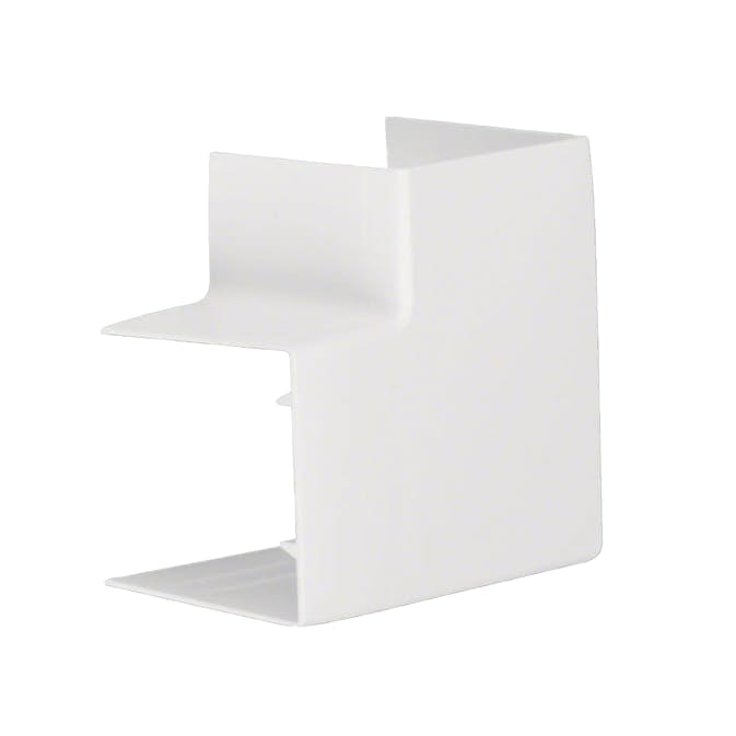 L-Vinkel till Matarkanal Hager Flexibel LF/LFH 60 x 60 mm Halogenfri Vit RAL 9016