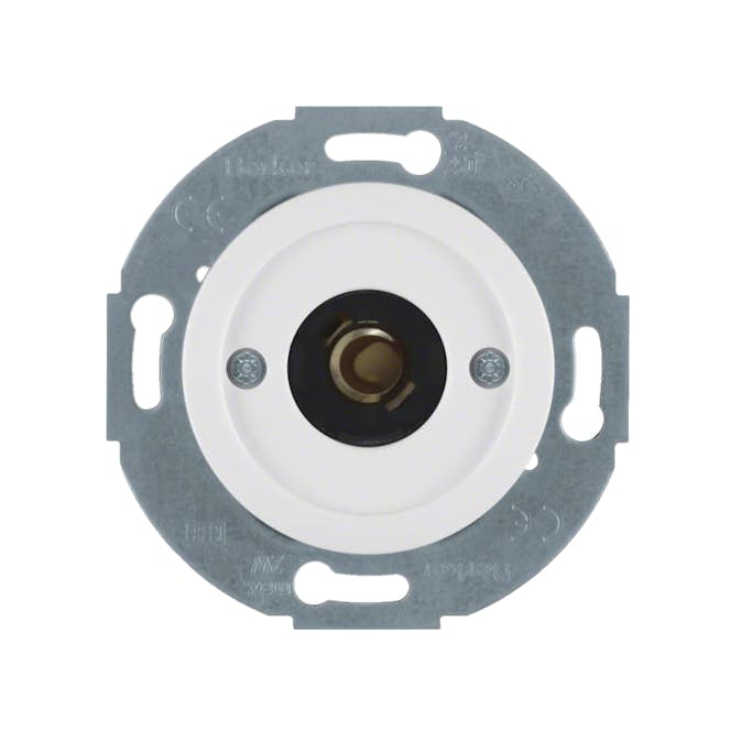 Tryckknapp Hager 1-polig Insats utan Klor Återfjädrande för Signallampa E10 2 A 2 W Serie 1930