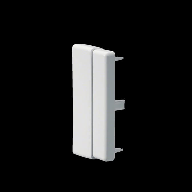 Ändstycke till Matarkanal Hager LF/LFH Flexibel 40/60 x 110 mm Halogenfri Vit RAL 9016