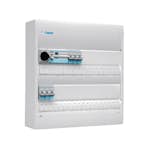 Plastkapsling Hager Gamma Förmonterad Bestyckad med HB, JFB, DVB