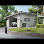 Garage Trähuset Pulpet 35 kvm
