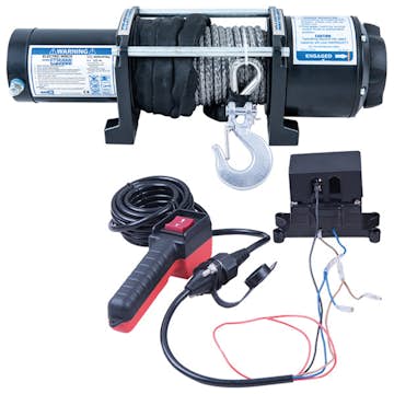 Trailervinsch Rock RP5000 Elektrisk 12 Vdc 3,8 HK (2,8kW) 2268 kg M/Lina