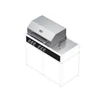 Gasolgrill Skotte Kitchen Rostfri 4 Brännare Till Utekök