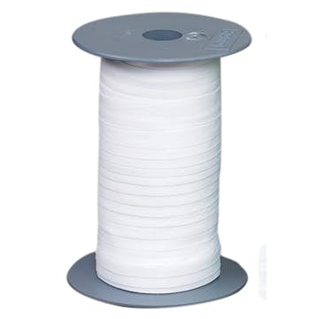 Bomullsband ABA Skol Vitt 50 M x13 mm