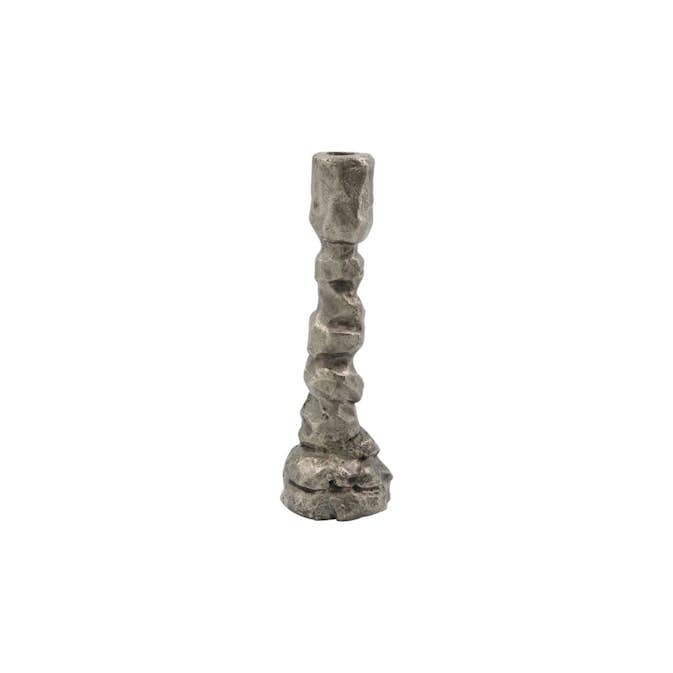 Ljusstake House Doctor Raku Antiksilver