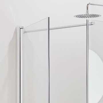 Draperistång Noro Komplett För Duschvägg Frost