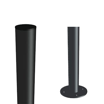 Stålstolpe PLUS till Fundament Ø42,4mm