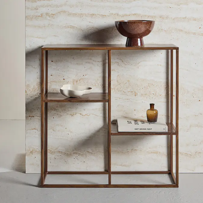 Avlastningsbord Venture Home Staal med Öppet Hyllsystem