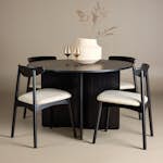 Matgrupp Venture Home Tyresö Ø120 cm med 4 Ven Stolar