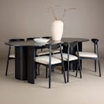 Matgrupp Venture Home Tyresö 220x100 cm med 6 Ven Stolar