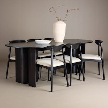 Matgrupp Venture Home Tyresö 220x100 cm med 6 Ven Stolar