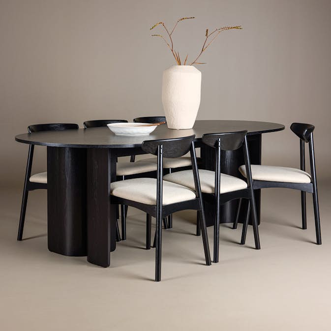 Matgrupp Venture Home Tyresö 220x100 cm med 6 Ven Stolar