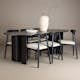 Matgrupp Venture Home Tyresö 220x100 cm med 6 Ven Stolar