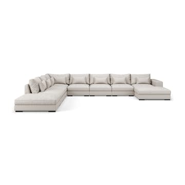 7-sitssoffa Scandinavian Choice Dubai U-formad Modulsoffa med Schäslong och Divan 527 cm