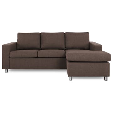 3-sitssoffa Basic Home Crazy Vändbar L-formad Divan 215 cm