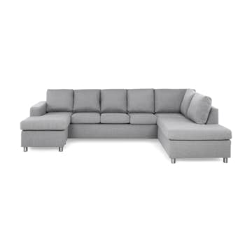 5-sitssoffa Basic Home Crazy U-formad med Divan och Schäslong XL 300 cm