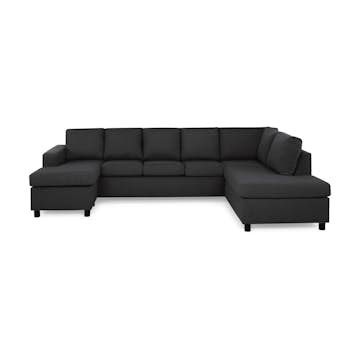 5-sitssoffa Basic Home Crazy U-formad med Divan och Schäslong XL 300 cm