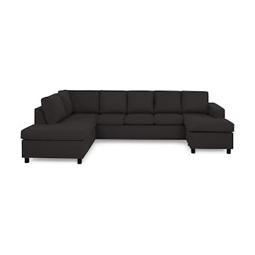 5-sitssoffa Basic Home Crazy U-formad med Divan och Schäslong XL 300 cm