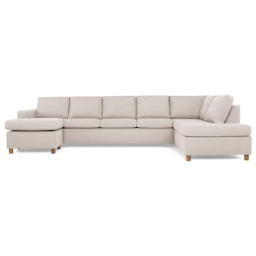 5-sitssoffa Basic Home Crazy U-formad med Divan och Schäslong XL 345 cm