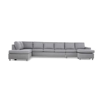 6-sitssoffa Basic Home Crazy U-formad med Divan och Schäslong XXL 407 cm