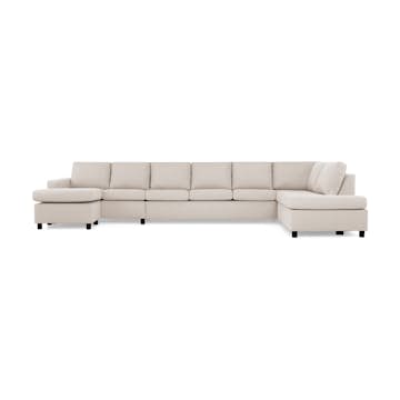 6-sitssoffa Basic Home Crazy U-formad med Divan och Schäslong XXL 407 cm