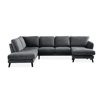 6-sitssoffa Scandi Days Trend Lyx U-formad med Divan och Schäslong 326 cm