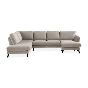 6-sitssoffa Scandi Days Trend Lyx U-formad med Divan och Schäslong 326 cm