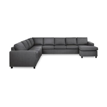 7-sitssoffa Basic Home Crazy U-formad Vändbar med Divan XXL 345 cm