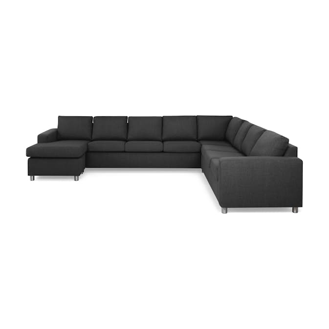 7-sitssoffa Basic Home Crazy U-formad Vändbar med Divan XXL 345 cm
