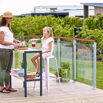 Räcke PLUS Rak 6x3,6x199 cm Maghony