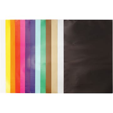 Glanspapper Creativ Company Mixade Färger 24x32 cm 80 g 50 Ark/1 Förp