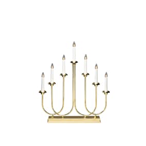 Adventsljusstake Gnosjö Konstsmide 2052-810TR 7 Ljus Mässing