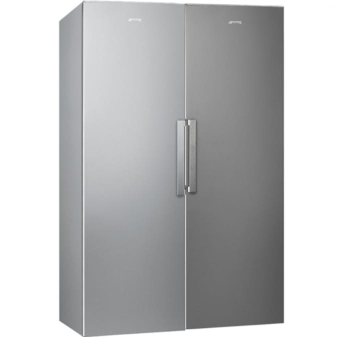 Kyl/Frys Paket Smeg FS18EV2HX + FF18EN2HX Rostfri med Automatisk Avfrostning