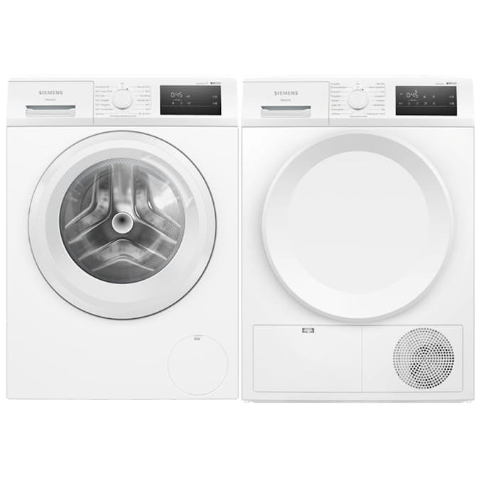 Tvätt- och Torkpaket Siemens WM14N01LDN + WT43HV0EDN