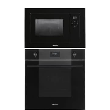 Ugn- och Mikropaket Smeg SF6101TB3 + FMI120B3 Självrengörande Ugn