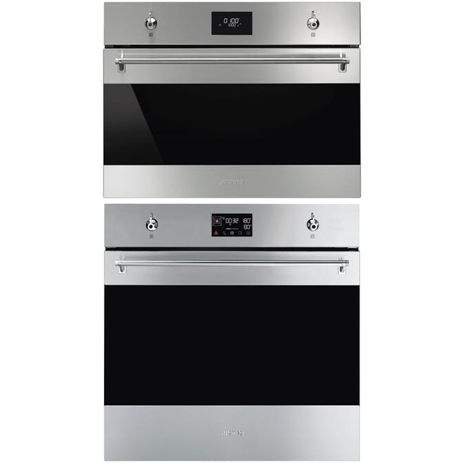 Ugn- och Mikropaket Smeg SO6302S3PX + SO4301M1X Ånga och Matlagningstermometer