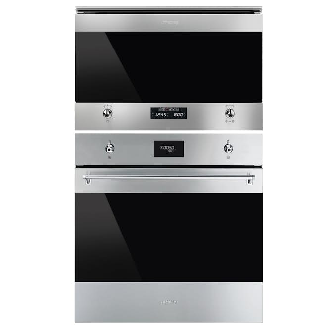 Ugn- och Mikropaket Smeg SFP6301TVX + MP322X1 Självrengörande Ugn