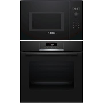 Ugn- och Mikropaket Bosch HBA571BB3 + BFL554MB0 För Högskåp