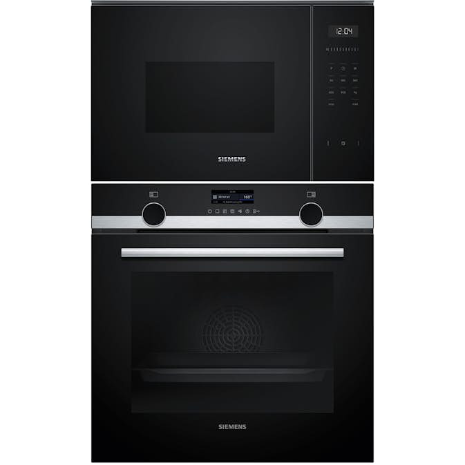 Ugn- och Mikropaket Siemens HB579GBR3 + BF555LMB1 För Högskåp