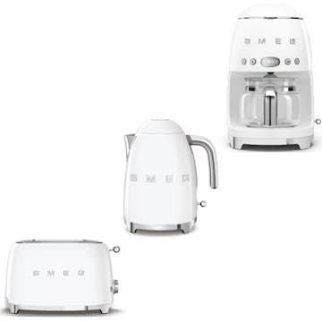 Frukostpaket Smeg Lilla Brödrost, Vattenkokare & Kaffebryggare
