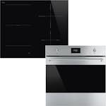 Ugn- & Hällpaket Smeg - SF6301TVX + SI1M4644D, Rostfri