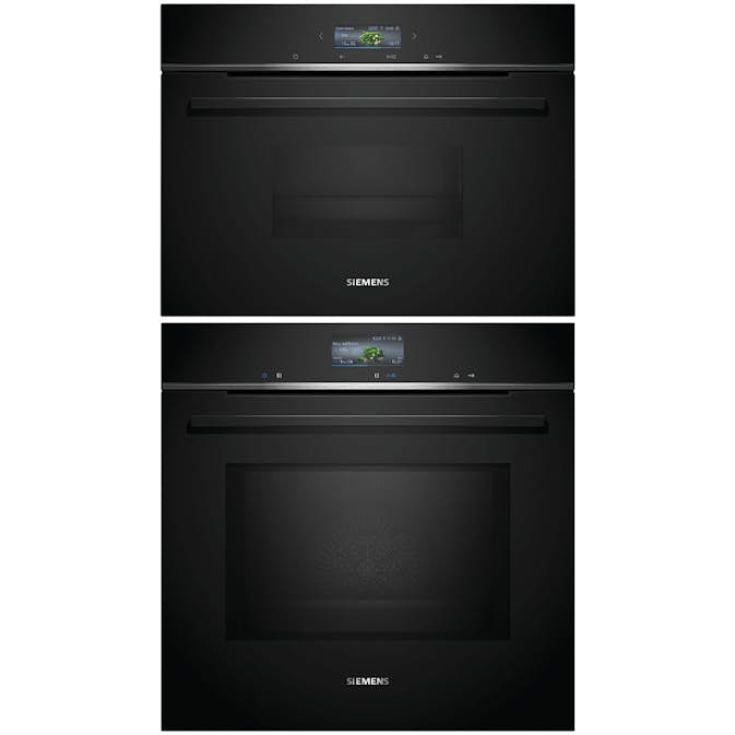 Ugn och Mikro Siemens iQ700 HM736G1B1 + CD714GXB1 Kombiugn Med Touchdisplay och Röststyrning