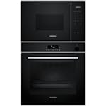 Ugn och Mikro Siemens iQ300 HR532GBS3 + iQ500 BF525LMB1 Svart
