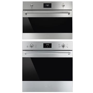 Ugn och Mikro Smeg SF6300TVX + SO4301M1X Classic Rostfri