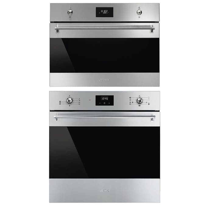 Ugn och Mikro Smeg SF6300TVX + SO4301M1X Classic Rostfri